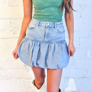 LE LIS Women’s Le Lis - Bubble Denim Skirt